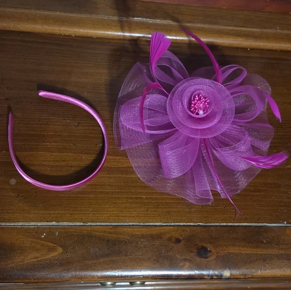 Elegant Fuschia | Pink Fascinator - Picture 2 of 4
